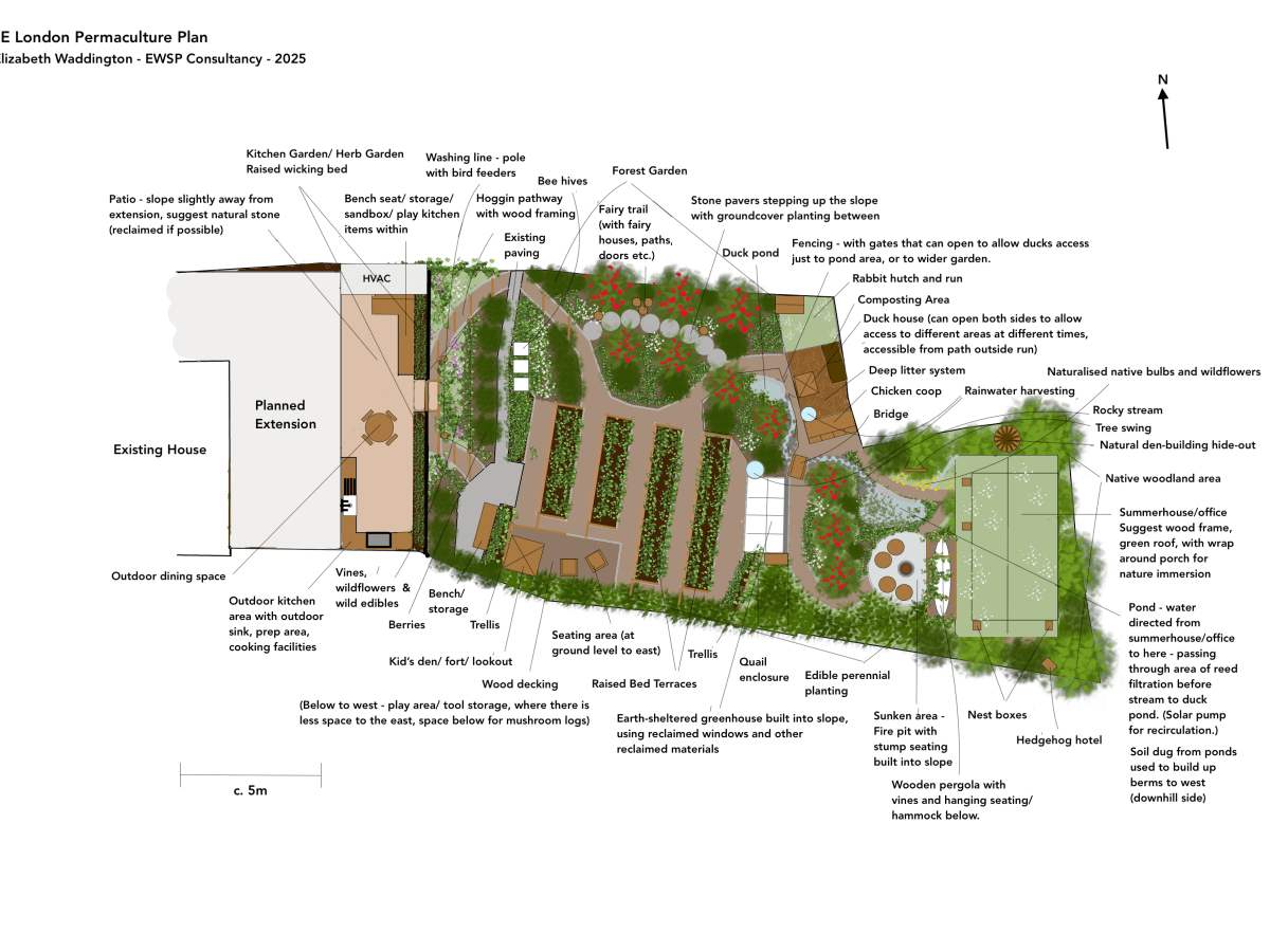 London Landscape Design – Sustainable Design for a Steeply Sloping Family&nbsp;Garden