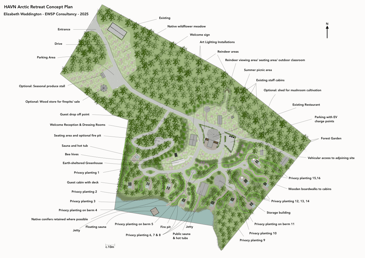 Arctic Retreat: a Concept Plan for Year-Round Beauty &&nbsp;Privacy